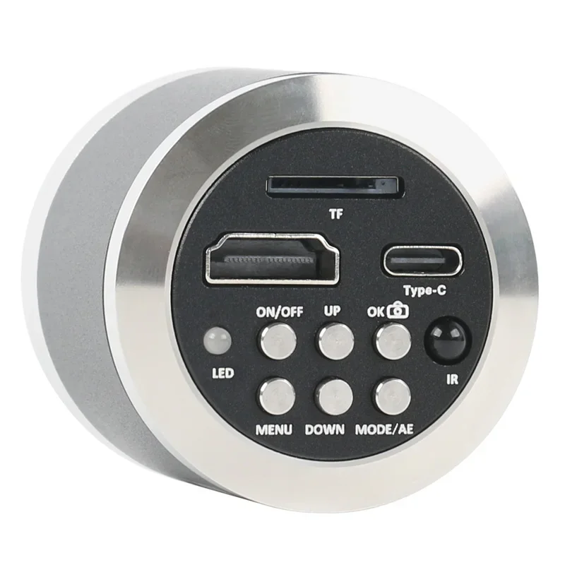 48MP 4K 1080P Digital HDMI Type-C Microscope Camera Set 1-130x Lens LED Gooseneck Light Foldable Bracket For Phone PCB Soldering