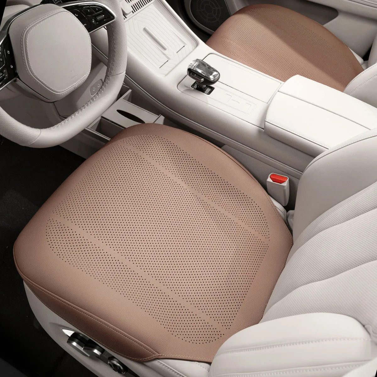 

Universal Car Seat Cover High-end Breathable Leather Seat Anti-slip Seat Cushion Summer Ultra-thin Car Seat Interior Protection