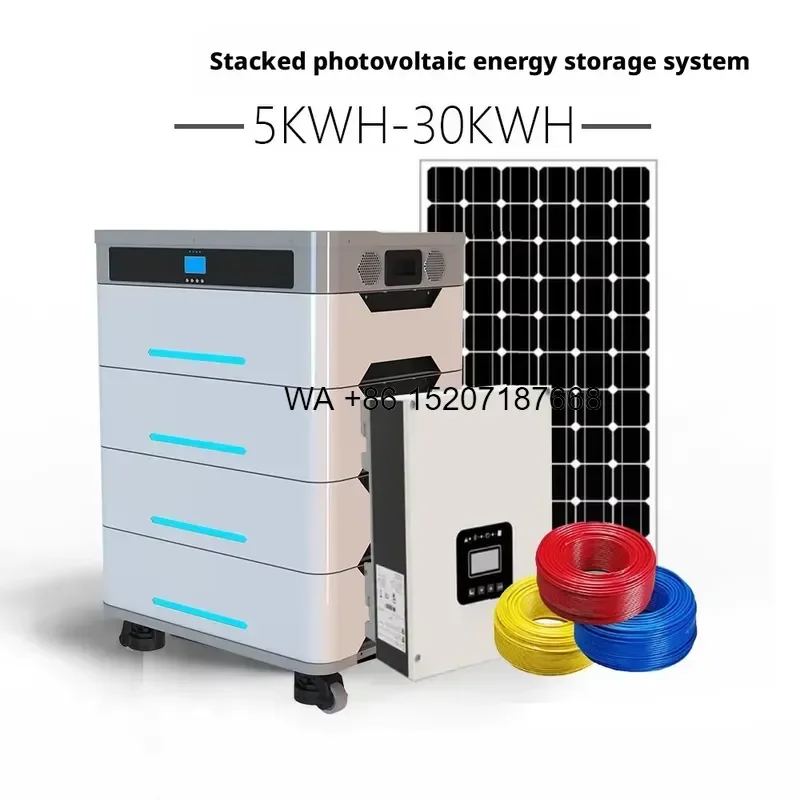 Wmwmnu All in One Home Solar Energy Storage System 10kWh 15kWh 20kWh Stackable LiFePO4 Battery Inverter MPPT off Grid 6000