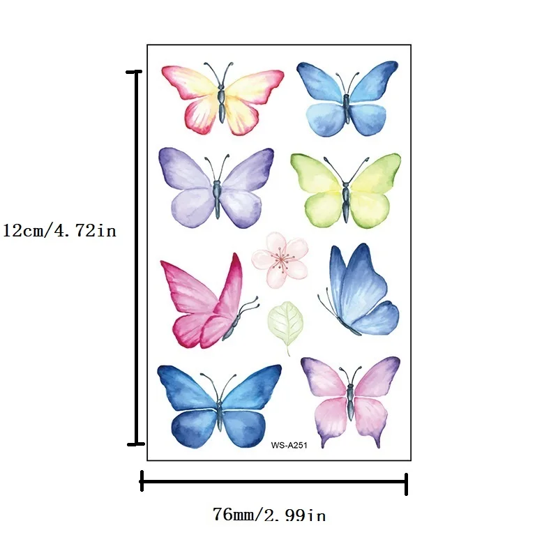 Tatuaże dla dzieci motyl tymczasowe tatuaże dla mężczyzny nowy tatuaż tymczasowy wodoodporny dla dzieci kobieta tatuaż