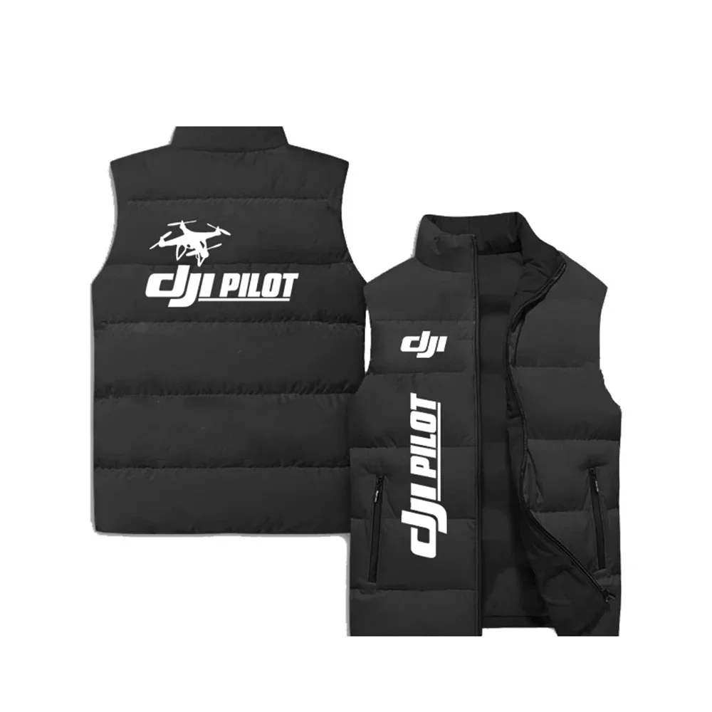 DJi Drone 3D Printing Men\'s Sleeveless Vest Outdoor Jacket Windproof and Warm Coat Mountaineering Fishing Plus Tank Top M-8XL