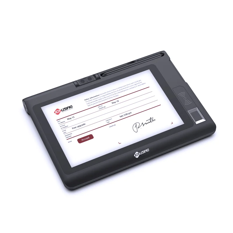 Joyusing MT510B 10.1 Inch IPS Screen Electronic Tablet OEM Signature Pad SDK Programmable Fingerprint Signature Pad