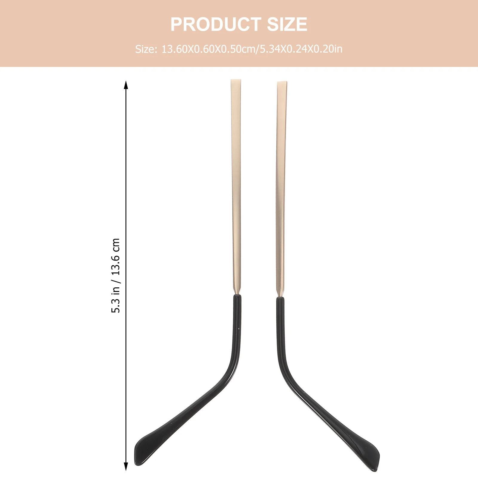1 زوج العالمي نظارات معدنية الذراع استبدال معبد عدم الانزلاق للنظارات الشمسية إصلاح أجزاء النظارات الشمسية دائم #2