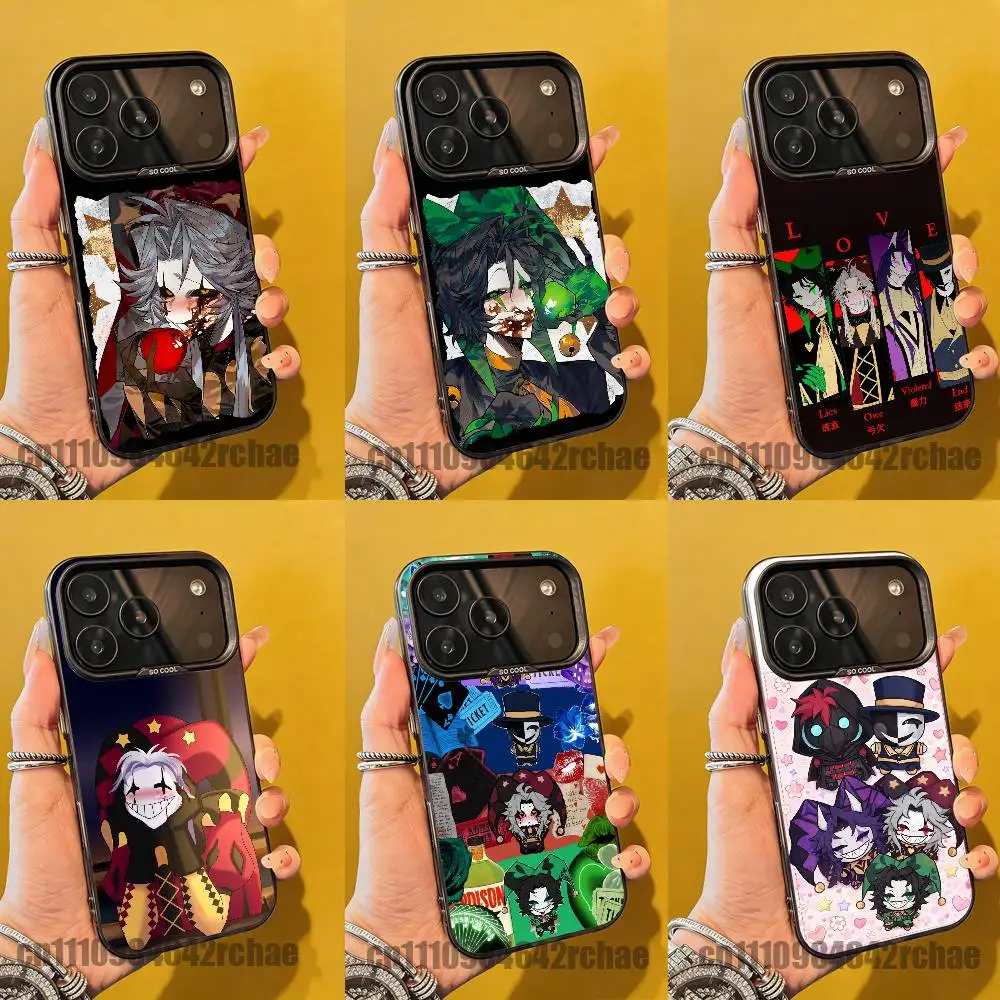 

For The Freak Circus Pierrot Harlequin Phone Case iPhone 15,16,12,14,13,17,11,E,Pro,Max,Plus,Air,Mini Black TPU Cover