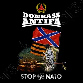 Donbas Anti-fa. Stop Nato T-Shirt. Summer Cotton Short Sleeve O-Neck Mens T Shirt New S-3XL