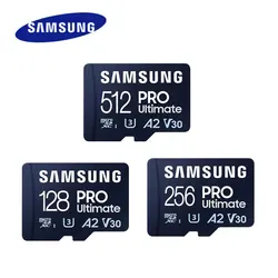 SAMSUNG-Carte Micro SD EVO/PRO Plus, 64 Go, Carte Micro SD/TF, 128 Go, 256 Go, 512 Go, Flash Micro Card, U3, 4K, Carte mémoire pour téléphone, Drone, Appareil photo