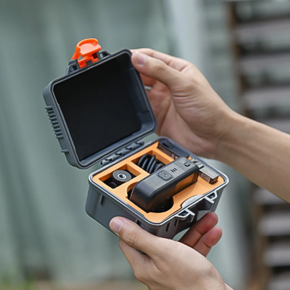 

Водонепроницаемый и ударопрочный кейс для DJI OSMO360, предназначенный для безопасного портативного хранения камеры и аксессуаров