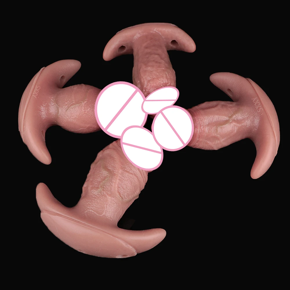 SXXY التحكم اللاسلكي تهتز سيليكون الفم الكمامة واقعية قضيب جلدي شرجي ألعاب جنسية للرجال النساء اللعب الجنسي الكبار هزاز #4