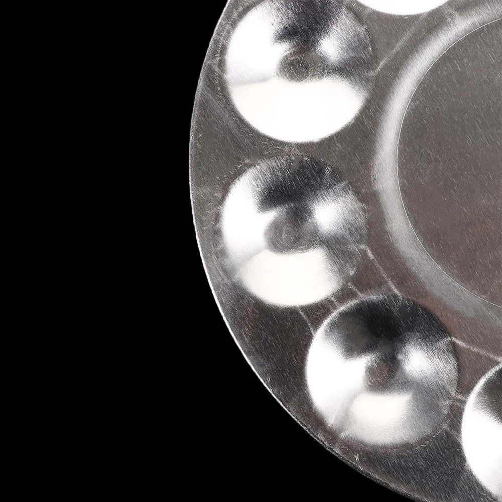 Watercolor Aluminum Craft Round Artist Draw Tray Palette Paint Tray Painting Supplies