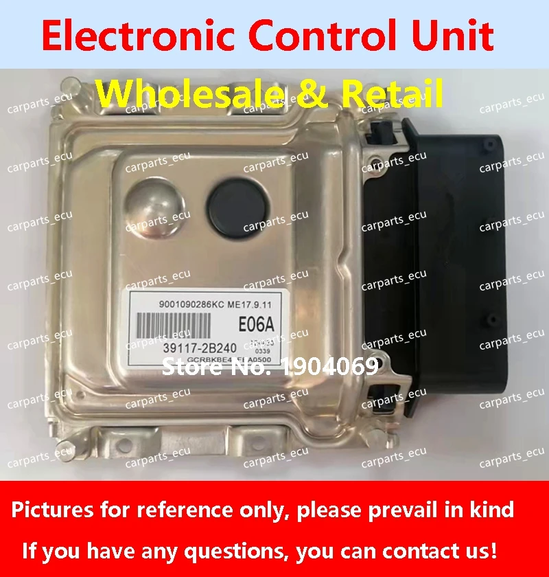 

For Hyundai KIA Car Engine Computer Board/ECU/ME17.9.11 39117-2B240 E06A/39133-2B432 L33/39133-2B442 L33/39117-2B160 E62R