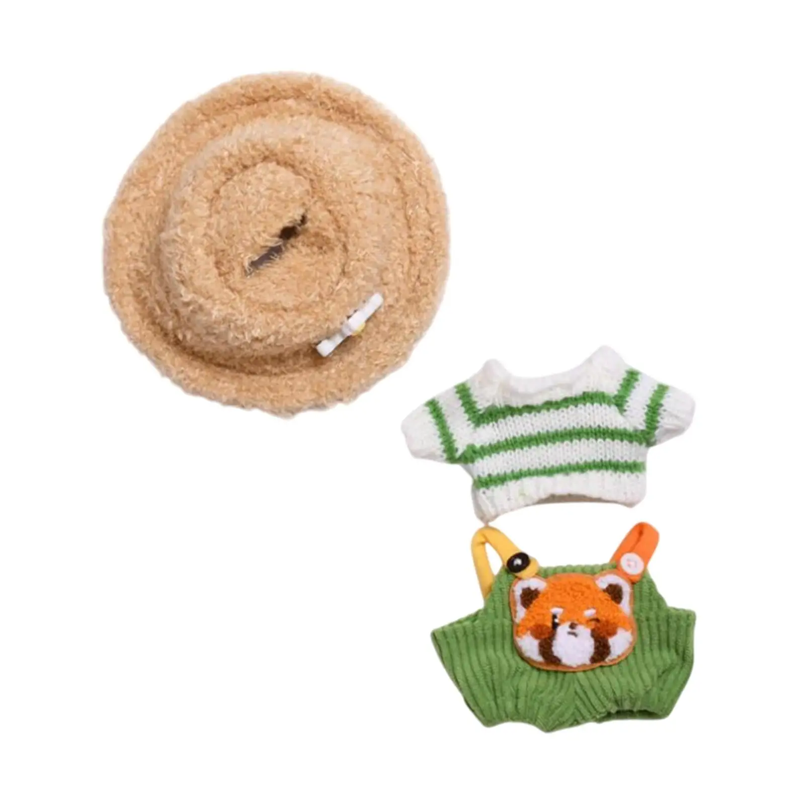 

Plush Doll Clothes Fashion Soft Plush Doll Accessories for Kids DIY Doll Pendant Doll Outfits Doll Clothing for 6.69inch Doll