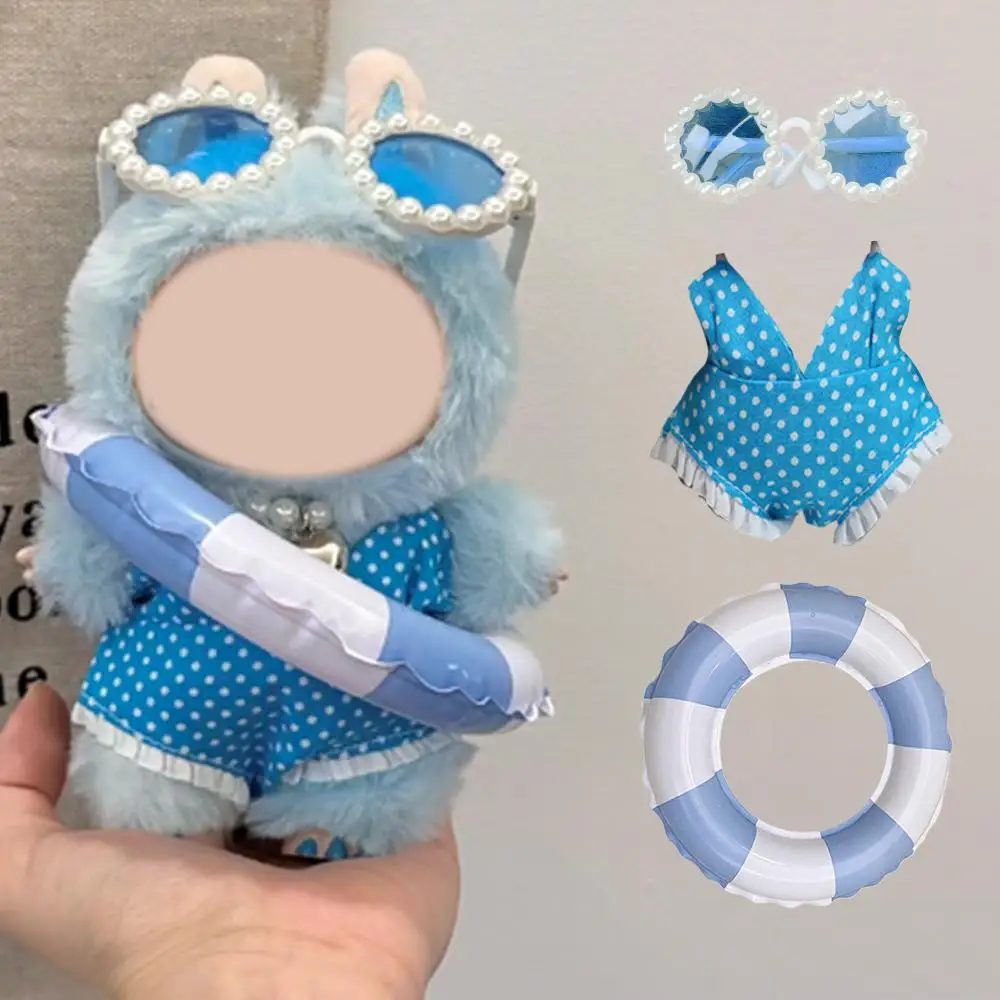 Für Plüsch Puppe 17cm Outfit Designer Kleidung Strand Badeanzug Puppe Zubehör Für Schlüsselbund Anhänger Puppe Dress Up Spielzeug