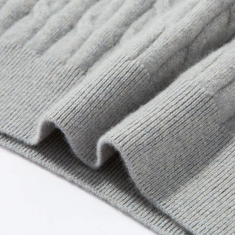 Luxury Cashmere Sweater Men's Autumn Winter Neck Sweater Men's Clothing