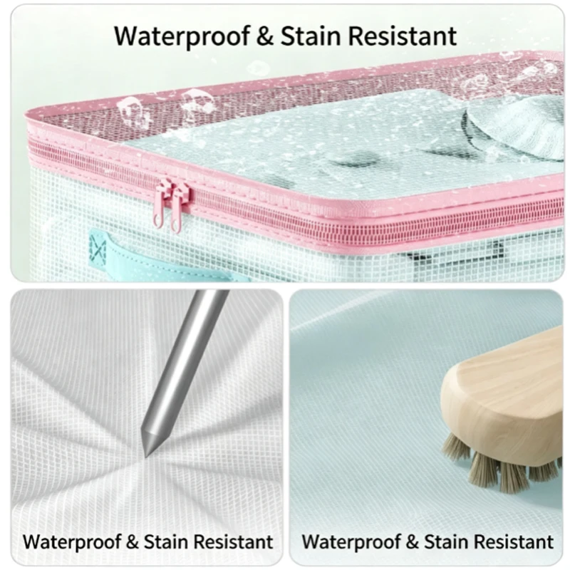 Bed Sheet Storage Bags Transparent Clothes Blankets Packing Box Waterproof Clear Bedding Underbed Drawer Storage Bag view 4