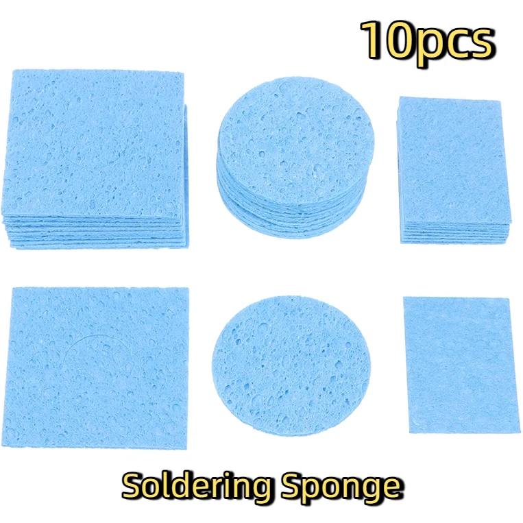 For BGA Soldering Iron Tip Cleaning Welding Head Cleaner Tools 10pcs Soldering Sponge