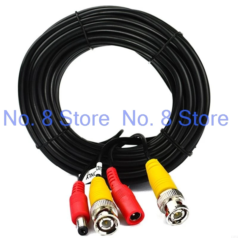

New BNC for DC 2 IN 1 Video Power Black Cable Analog CCTV Camera DVR