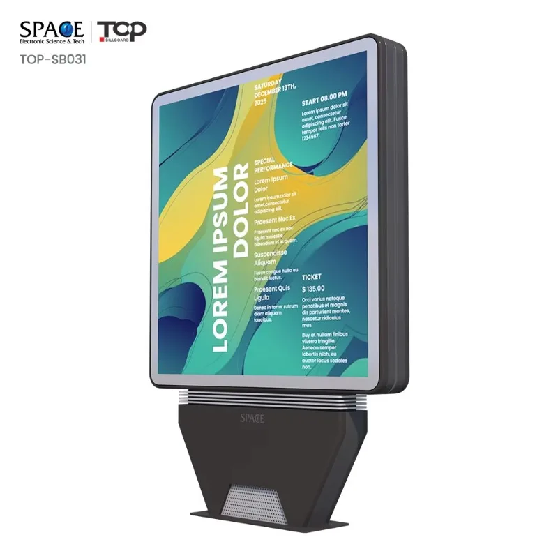 

Outdoor Double Sided Scrolling Advertising Poster Frame Light Box Muppy
