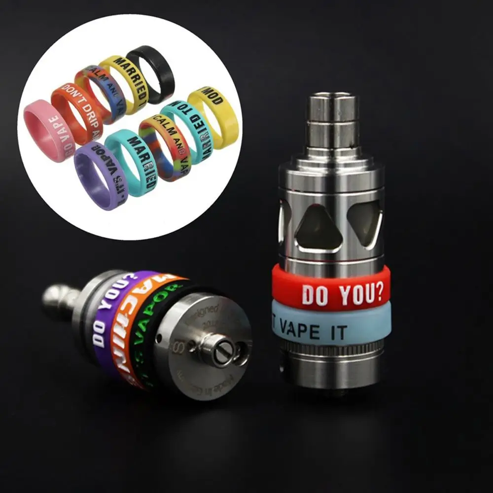 حار Vape Mod 10 قطعة/الحزمة تعديل الميكانيكية المضادة للانزلاق حلقة الفرقة ل RBA RDA خزان المطاط سيليكون