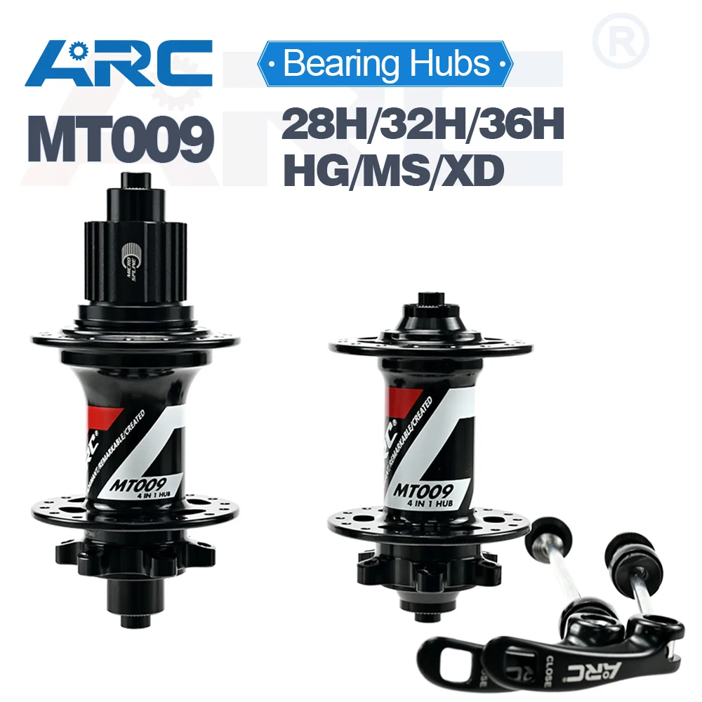 ARC MTB Hub 28H / 32H / 36H BIke Bicycle Hub Micro Spline Front Hub 9x100 10x135 Rear Hub 10x135 12x142 HG 8 9 10 11 12V XD 12V