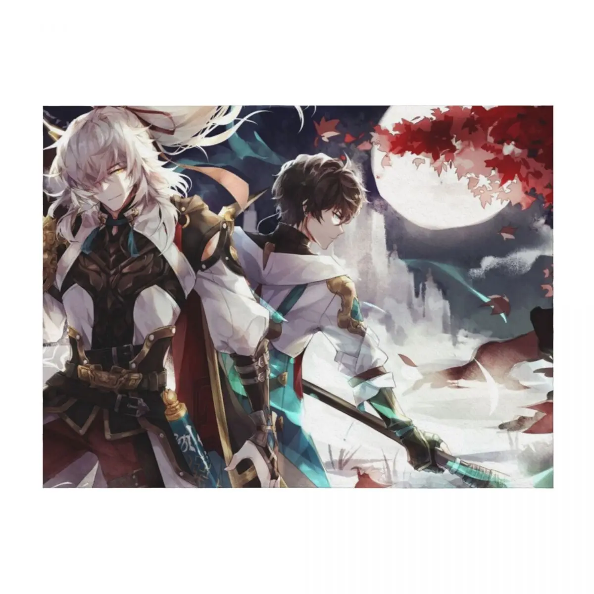 

Honkai Star Rail Blade and Jing Yuan Throw Blanket manga Soft Beds Hairy christmas decoration Blankets