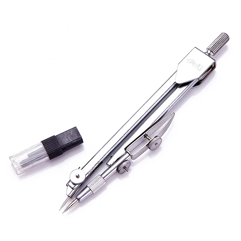 Stainless Steel Drawing Compass Math Geometry Tools for Circles School Supplies for Student Stationery