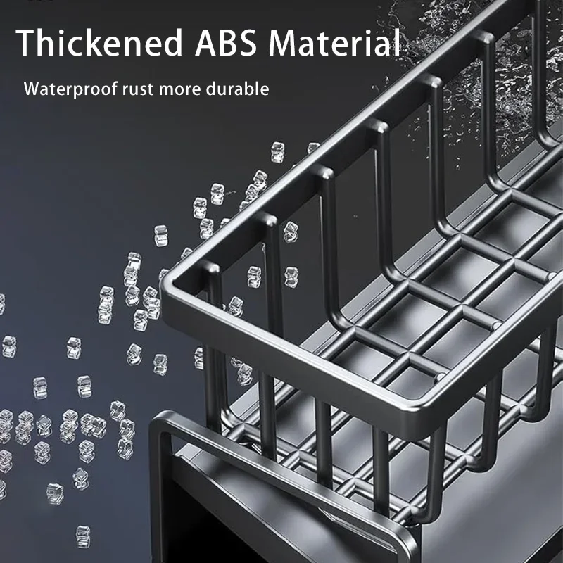 Kitchen Drain Rack Sponge Racks Household Sink Rag Basket Dishwashing Sponge Towel Drain Plastic Shelf Bathroom Accessories