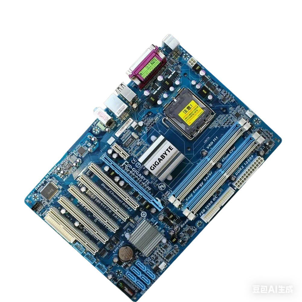 GIGABYTE GA-P43-ES3G Desktop Motherboard P43 Socket LGA 775 For Core 2 Pentium D DDR2 16G ATX Original