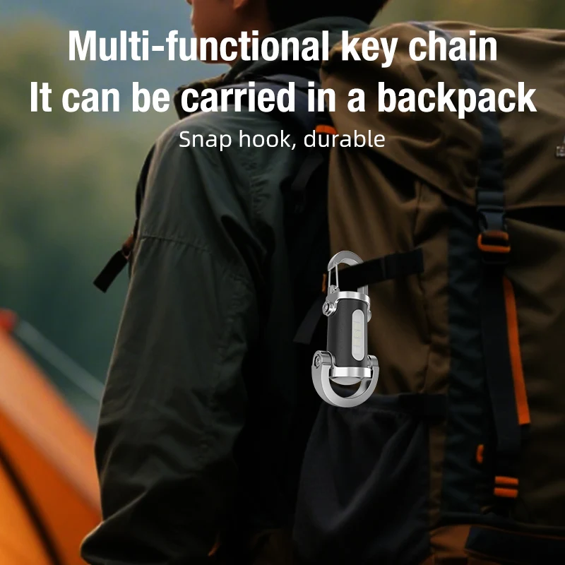 يمكن تبديل أضواء سلسلة المفاتيح المحمولة في أوضاع الإضاءة المختلفة، ومجهزة بأضواء تحذيرية لدعم الشحن من النوع.