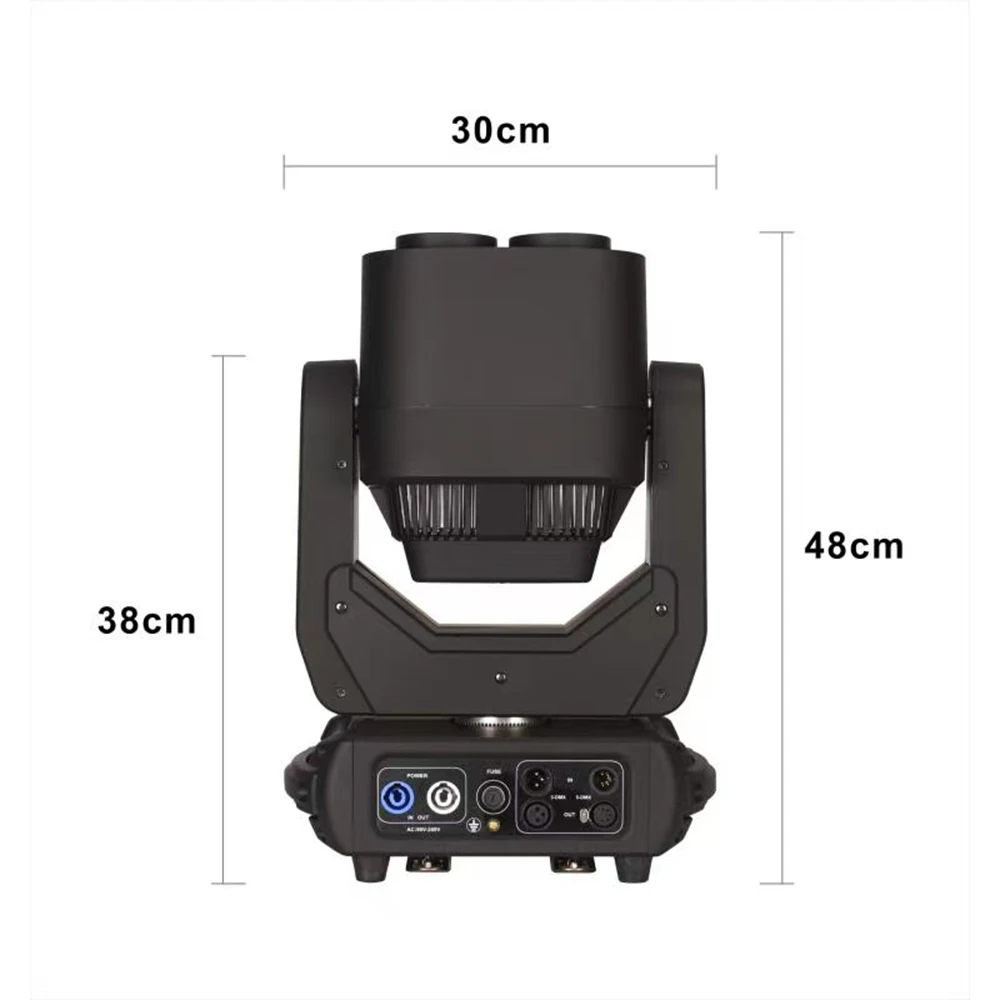 4X60W Super Beam LED Zoom Moving Head Wash Stage Light with 64x1.5W RGB LED Strips for Party Show DJ Equipment