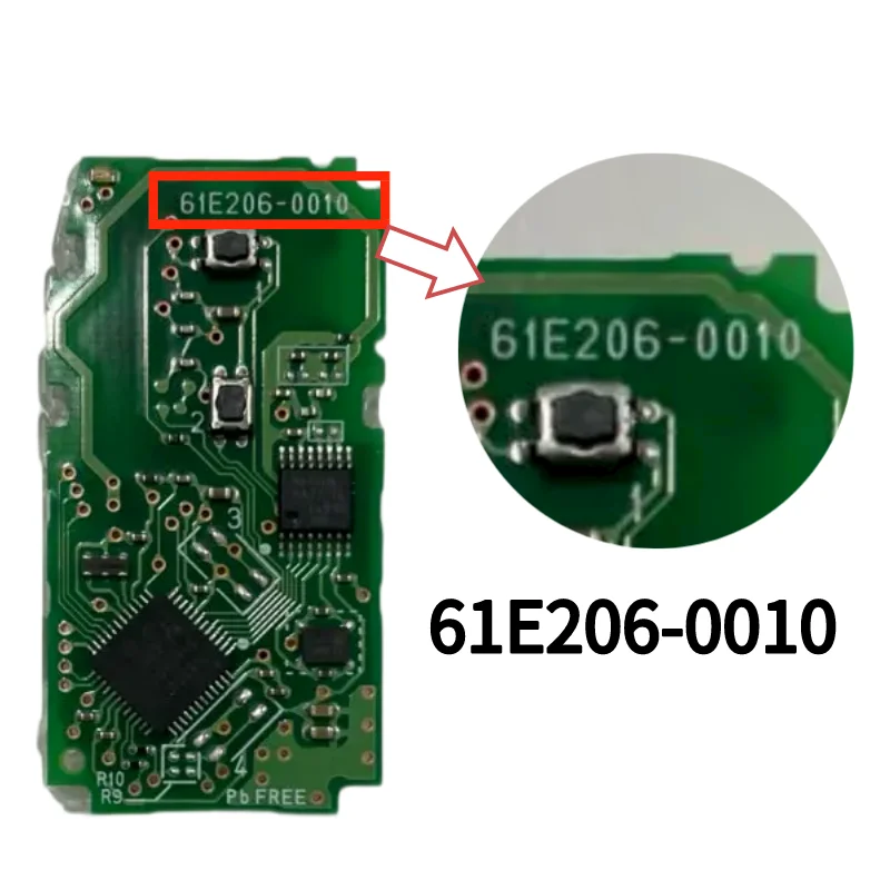 Pilot do C-HR Toyota 2 przycisk inteligentnego klucza Control433mhz 61E206-0010 MDL BR2EX bezkluczykowy start