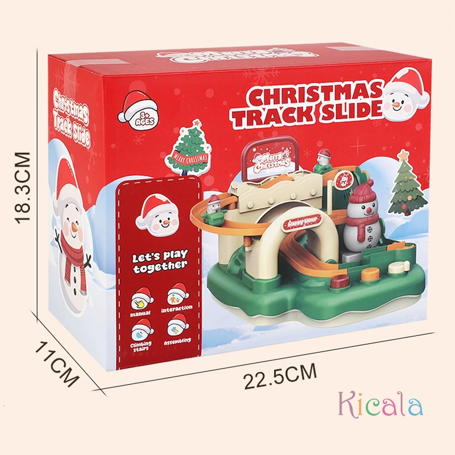 Racing Rail Car Model Educational Toys Children Track Adventure Game Brain Mechanical Interactive Train Christmas Toy