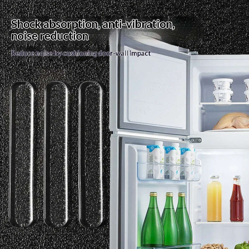 8PCS Invisible Anti-collision Strip Refrigerator Door Sticker Buffer Cabinet Door Glass Cabinet No Trace Self-adhesive Strip