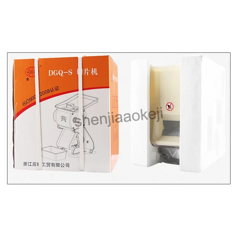 ماكينة تقطيع اللحوم من الفولاذ المقاوم للصدأ DGQ-S ماكينة تقطيع الأسلاك متعددة الوظائف ماكينة قطع اللحوم التجارية قطعة واحدة