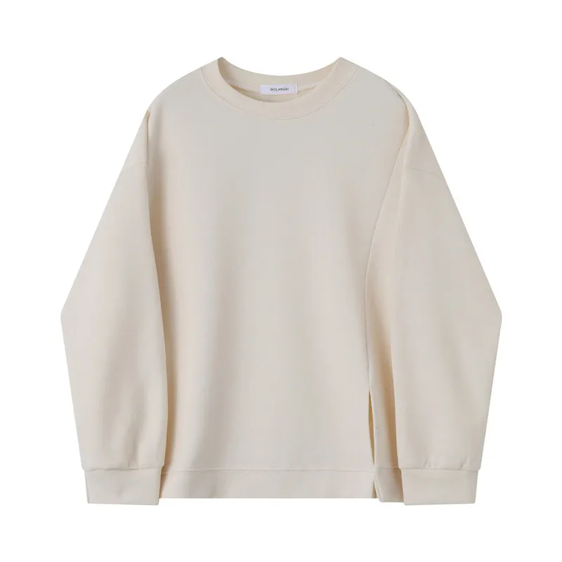 

Women Candy Color Fashion Pullover Girls Korean Style Design Casual Loose Long Sleeve Sweatshirt All-Match Tops
