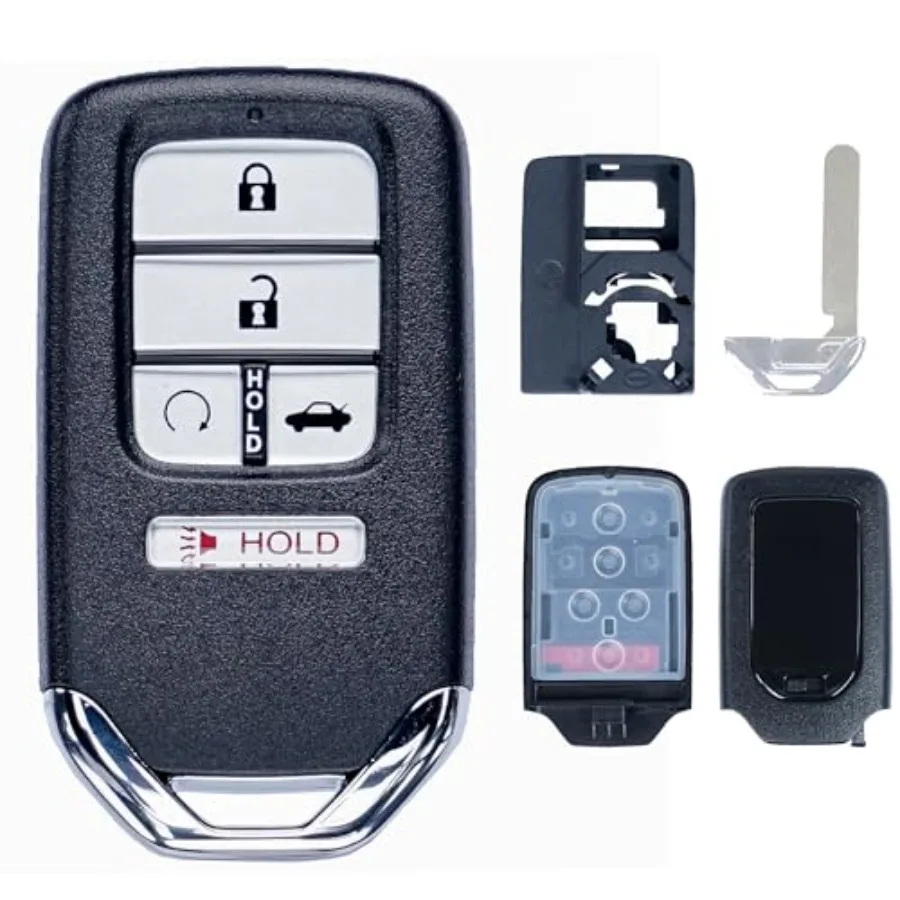 

Key Fob Shell Case Replacement Fits for Honda Civic Accord CRV Pilot Passport Insight Hybrid EX LX 2016 2017 2018 2019 2020 202