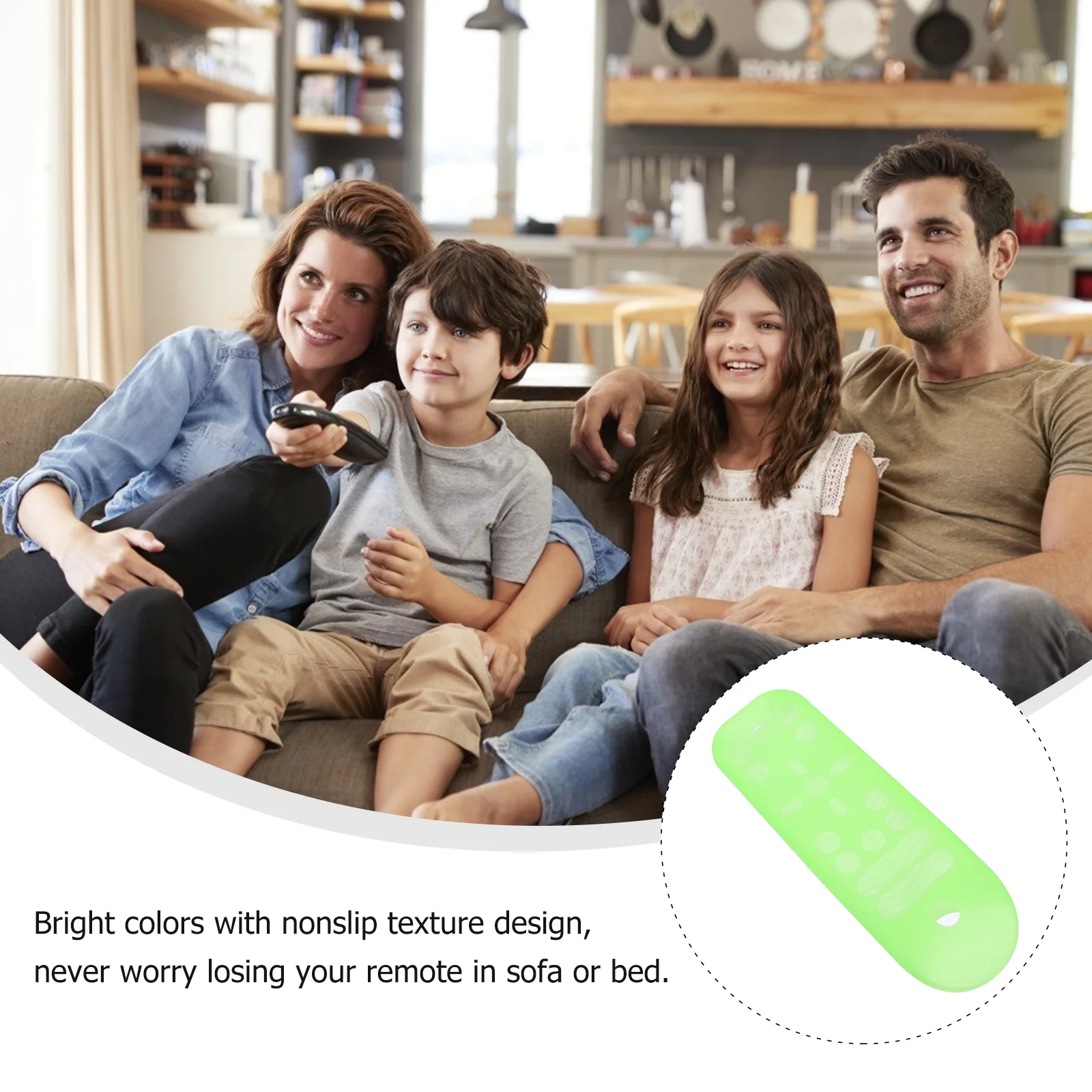 حافظة حماية لجهاز التحكم عن بعد من السيليكون عالي الجودة، لون ممتع ومشرق، سرير أريكة مقاوم للصدمات وغير قابل للانزلاق، حماية متينة #2