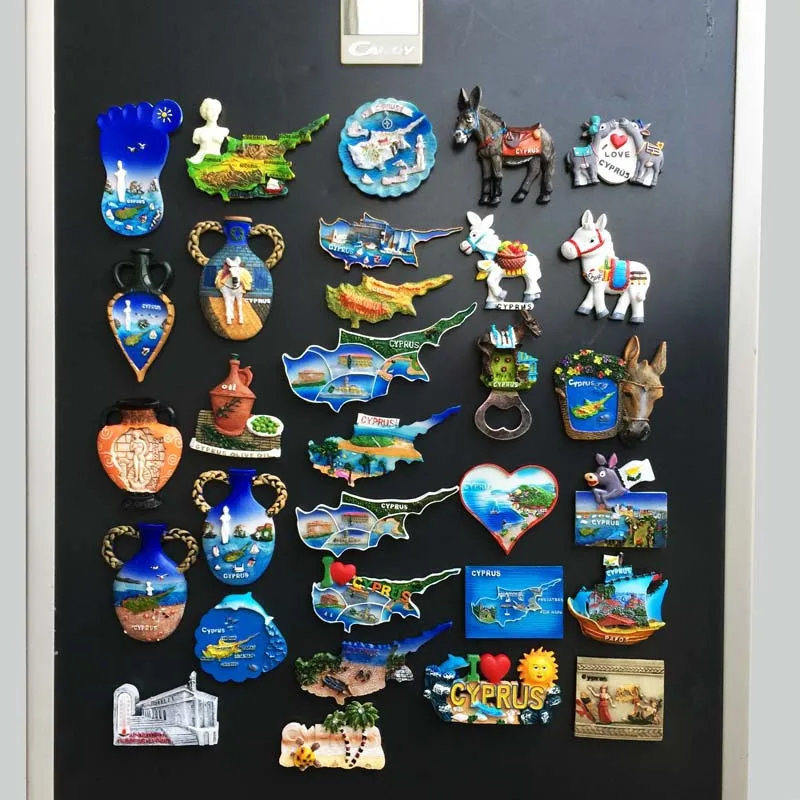 

Cute Cyprus Fridge Magnets (Europe) Donkey/Vase Magnets for Fridge, Strong Home & Room Decor