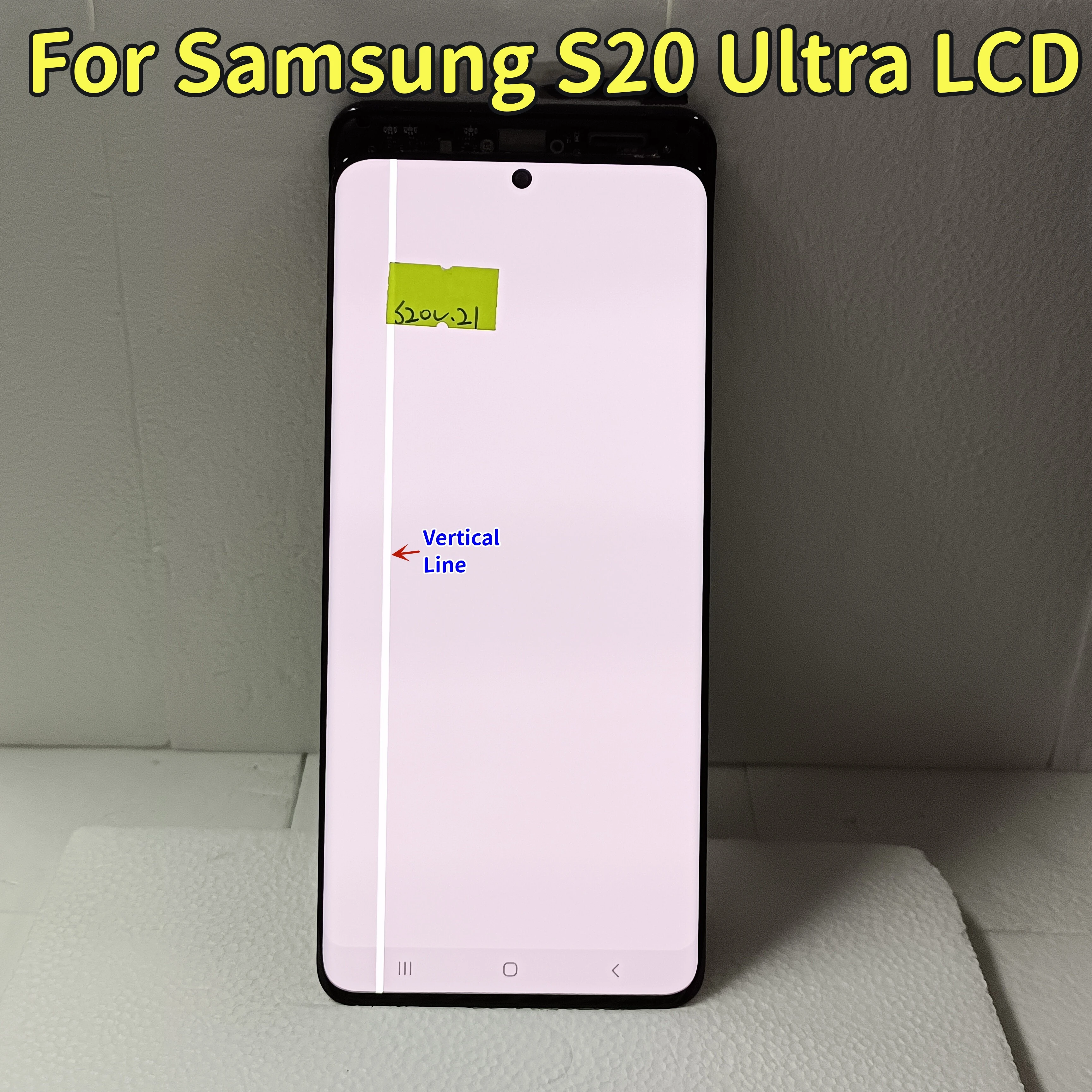 

Super Amoled For Samsung Galaxy S20 Ultra G988 Display For S20U G988f G988u G988b Touch Screen Digitizer Assembly, With Defect