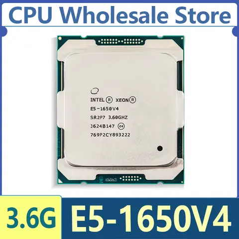 Processore Intel Xeon E5-1650V4 E5 1650 V4 SR2P7 3,6 GHZ 6 core 15 MB SmartCache 140 W E5 1650 V4 LGA2011-3