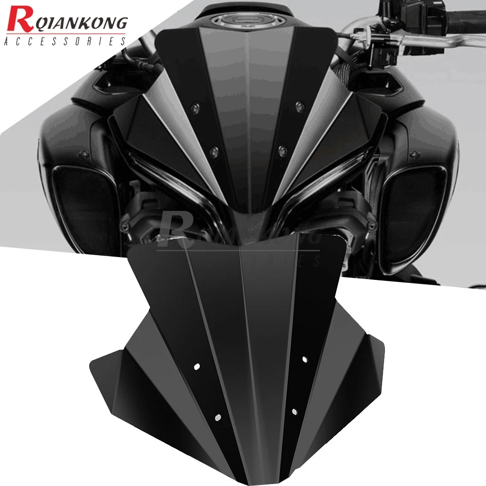 

Motorcycle Aluminum Windshield For Yamaha MT-10 MT10 MT 10 2022 2023 2024 Windscreen Front Wind Screen Deflector Guard Cover