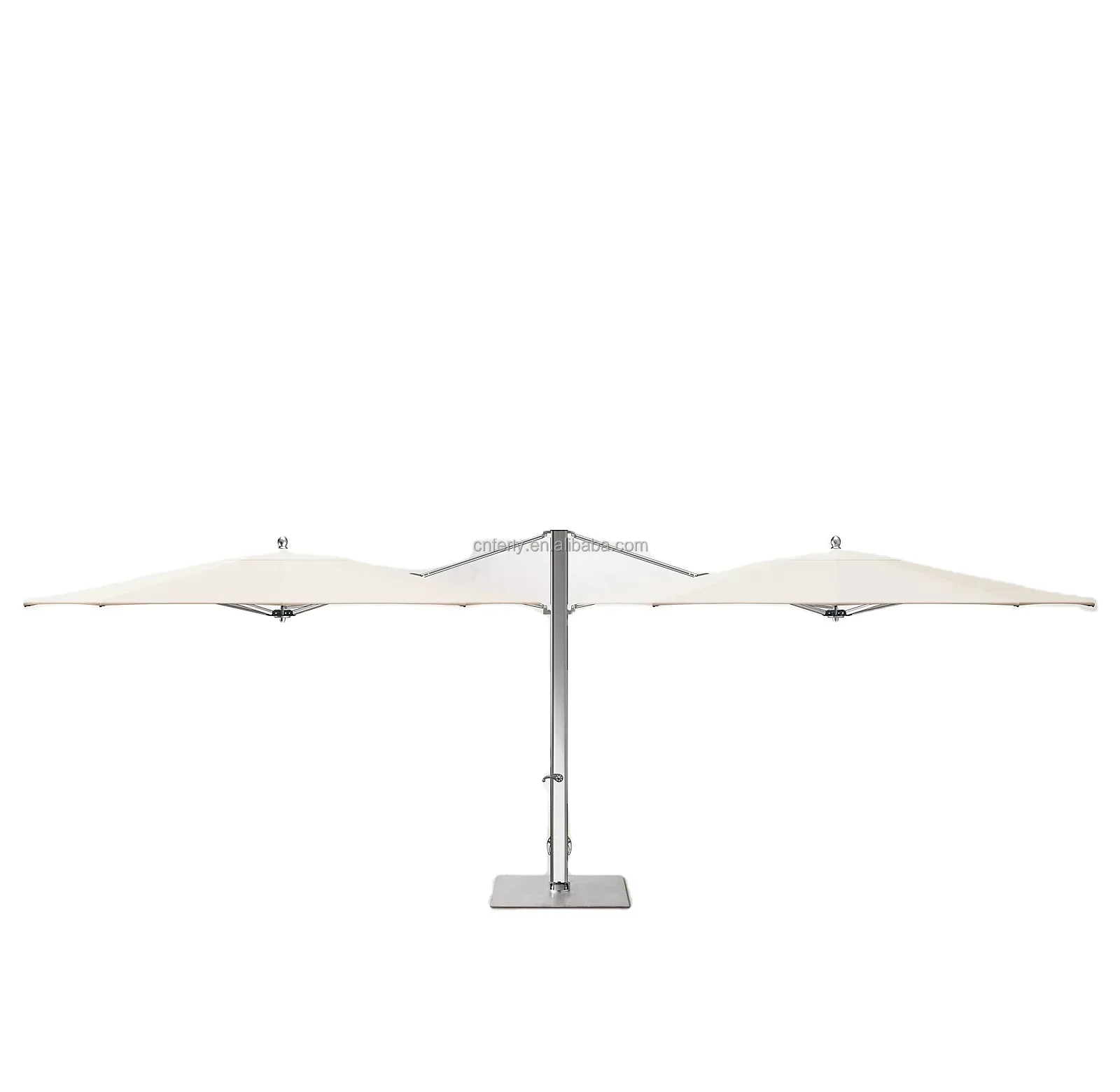 Garden Outdoor Beach Umbrella Patio Luxury Metal Customized Aluminum Frame Garden Parasol Cantilever Umbrella