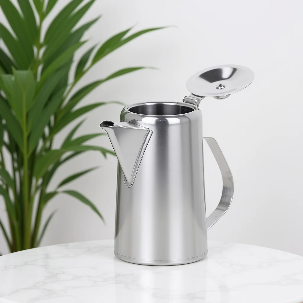 

2L Thickened Stainless Steel Pitcher with Lid Cold Water Jug for Home Office Party Juice Tea Serving Storage Container