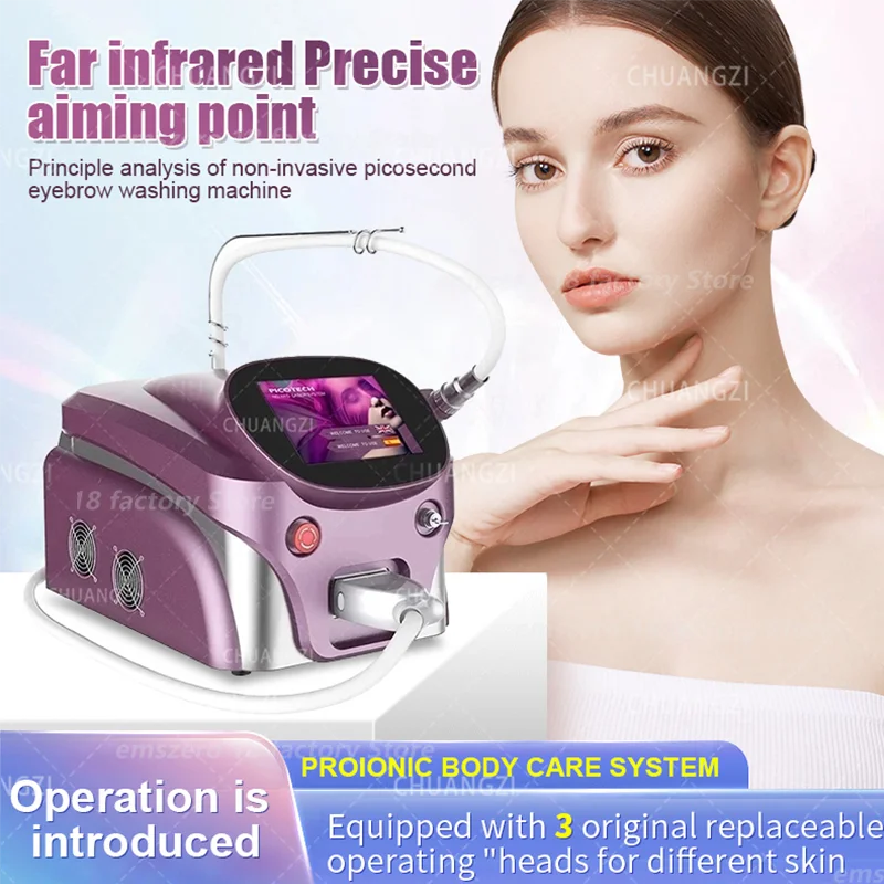 

New Upgraded Freckle Removal Machine Q-switched Nd-yag, Advanced Tattoo Removal Equipment/Skin Pigment Removal Machine