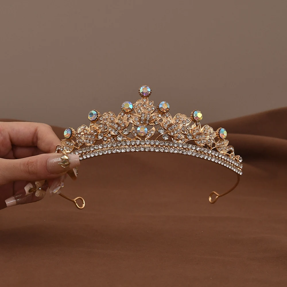 Fashion Crystal Crowns Rhinestone Tiaras Princess Diadem Bridal Wedding Prom Party Hair Accessories Jewelry Ornaments