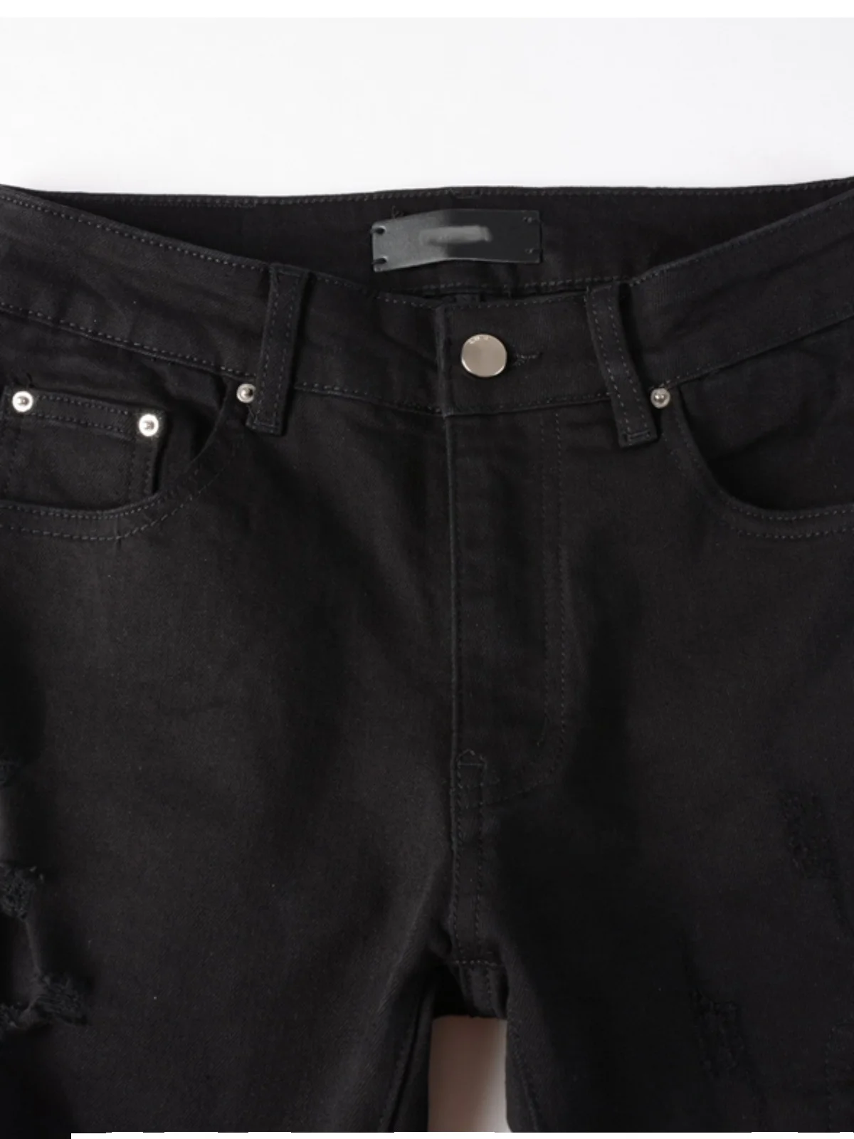 AMR ممزق الجينز MX شارع العليا ضيق صالح الدينيم السراويل Faion الحضرية Sle ملابس الشباب ارتداء مقاومة السراويل الطويلة مستقيم الساق