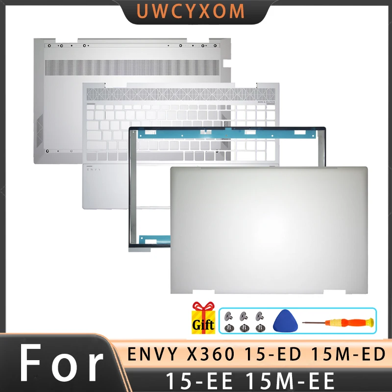 ل ENVY X360 15m-ED 15-ED 15-EE TPN-C149 C148 محمول LCD الغطاء الخلفي مفصلات Palmrest الغطاء السفلي L93203-001 15.6 بوصة