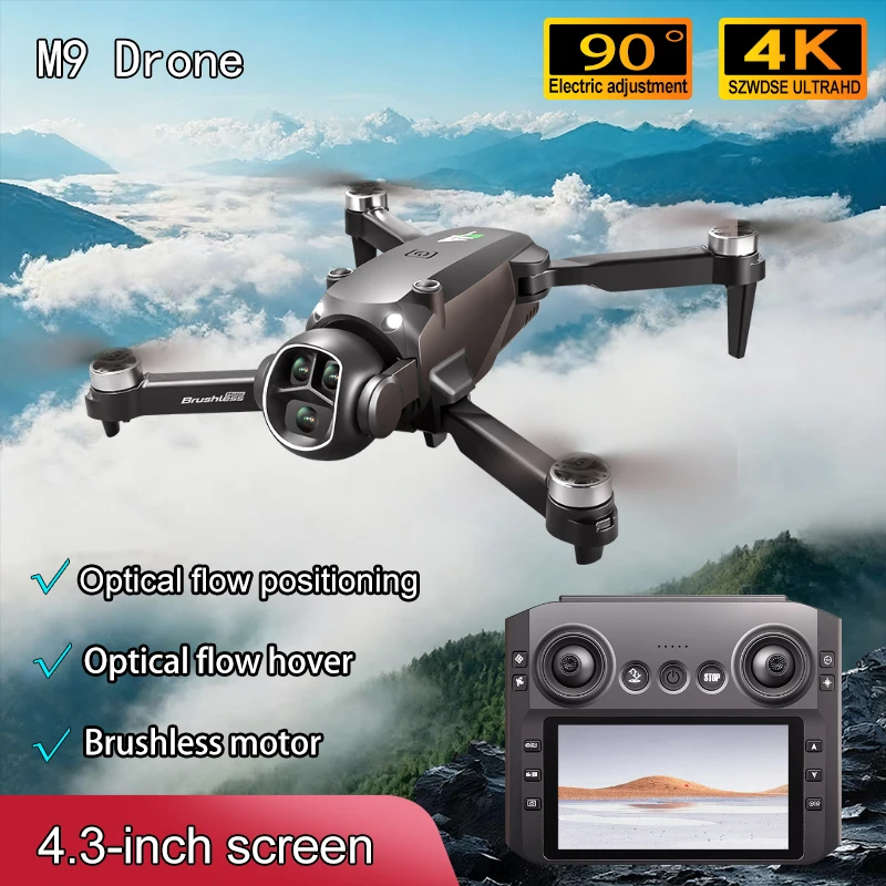 

2025 M7 Drone 4K Professional HD Camera WIFI FPV Optical flow Brushless 4.3-inch screen Large Screen Foldable RC Quadcopter Toys