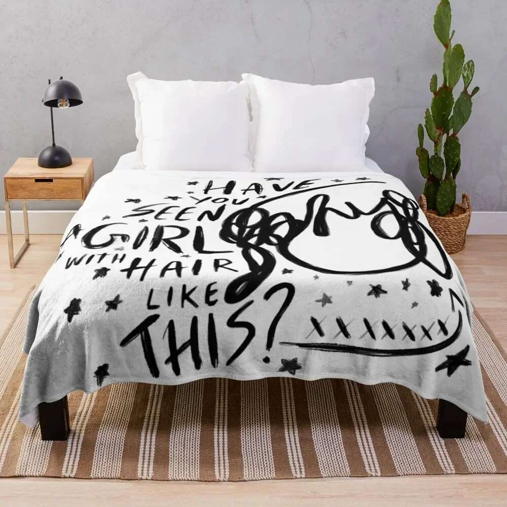 Have you seen a girl with hair like that? Throw Blanket Blankets Sofas Of Decoration Decorative Sofa Vintage Blankets