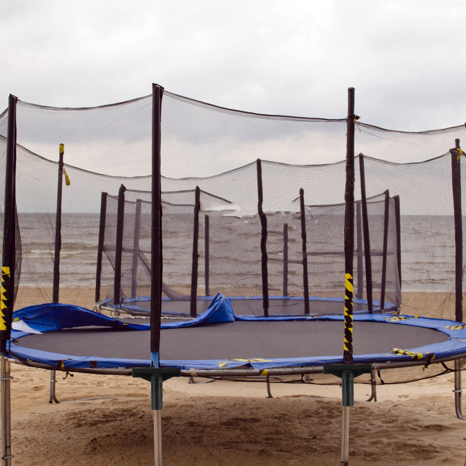 Copertura per trampolino Custodia per tubo a forma di connettore per tubo Parte in PP per protezione dei trampolini Plastica a forma di T