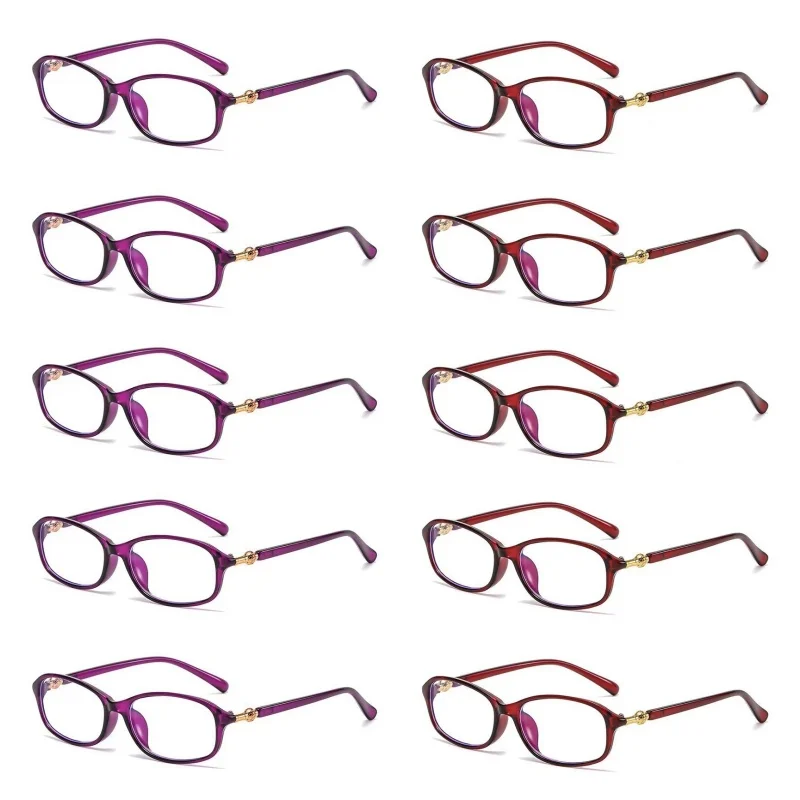 

10PCS +100~+400 Small Frame Anti Blue Light Reading Glasses for Women Presbyopia glasses Fashion Small Face long sighted glasses